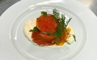Saumon fumé à la crème de Yuzu