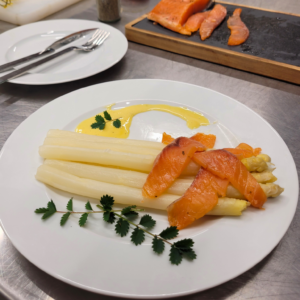 Recette Smoking Good - Asperges au saumon fumé